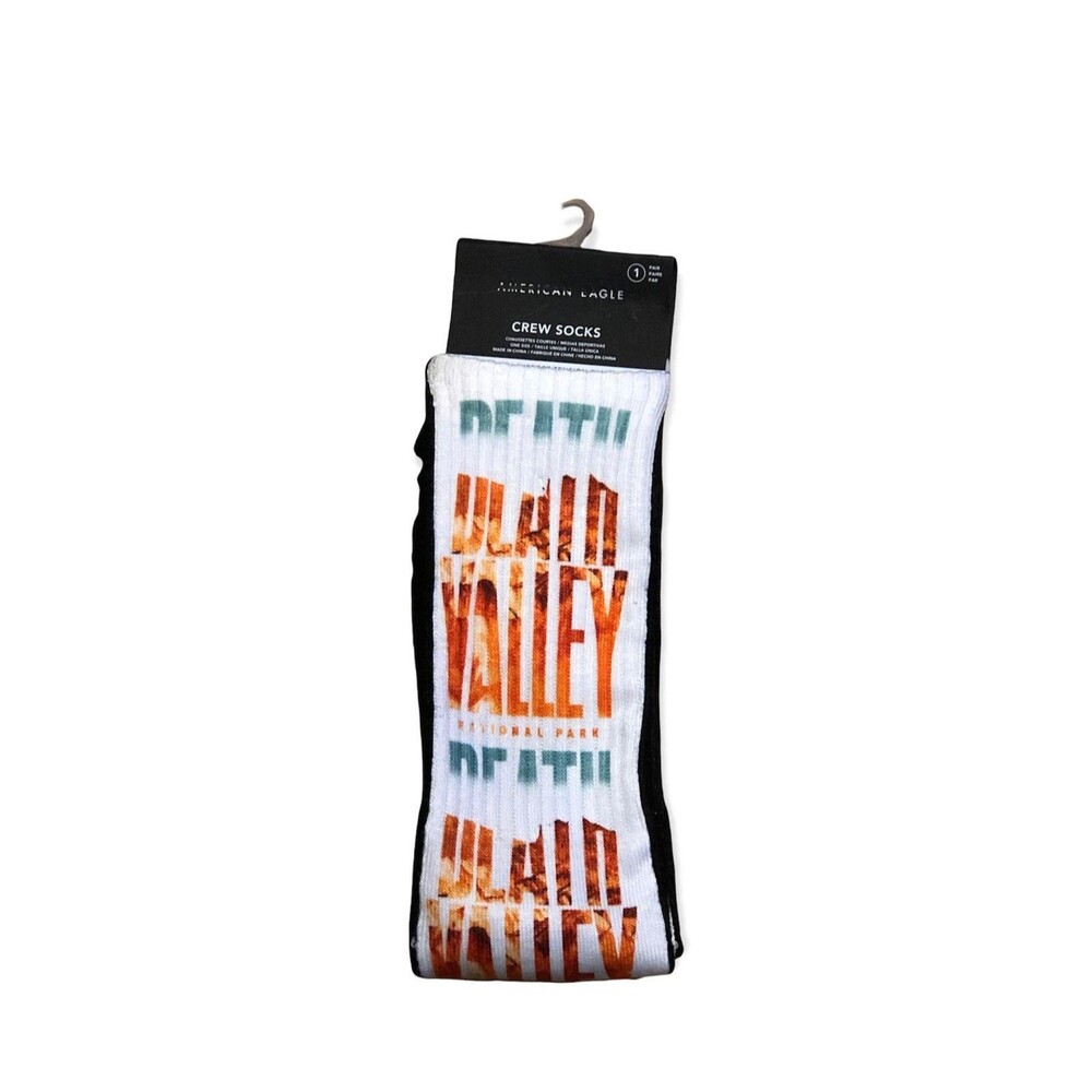 American Eagle Men's Crew Socks Tailgate Death Valley National Parks